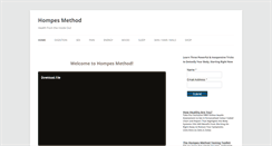 Desktop Screenshot of hompes-method.com