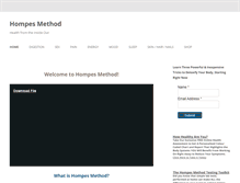 Tablet Screenshot of hompes-method.com